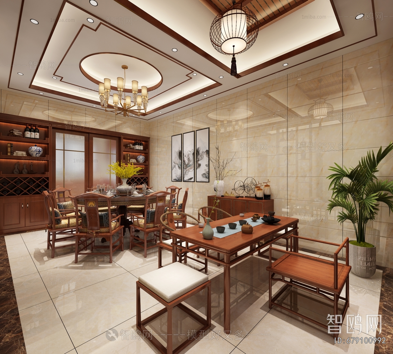 New Chinese Style Dining Room