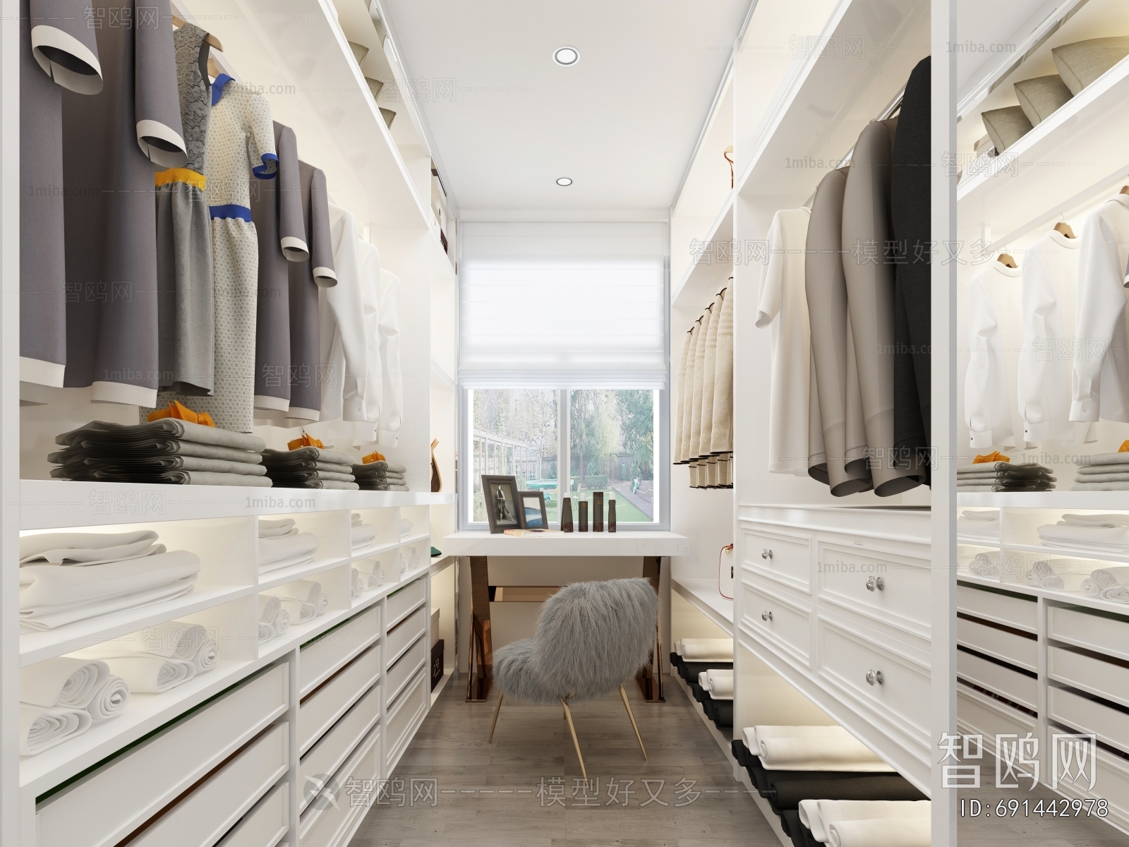 Modern Clothes Storage Area