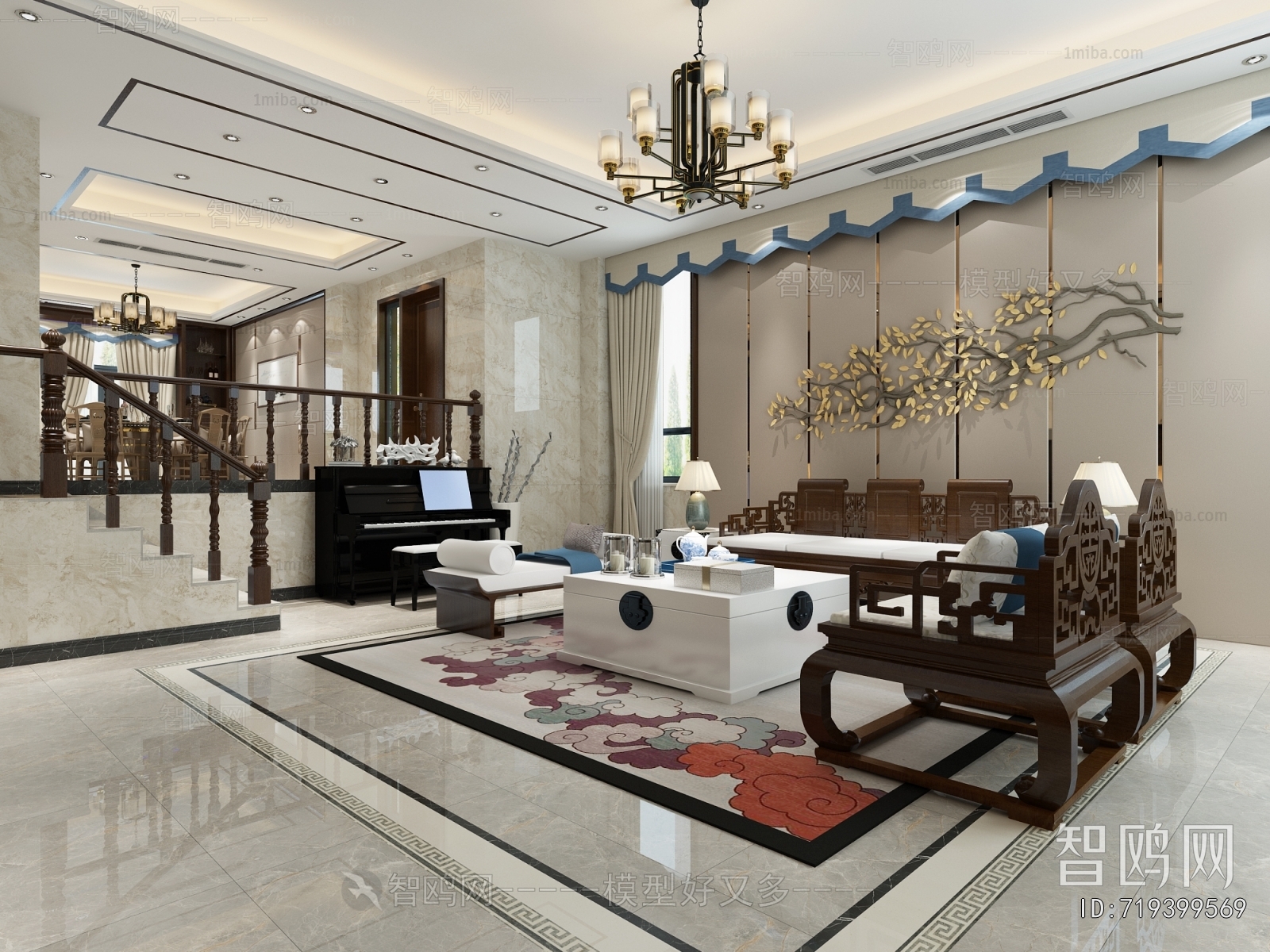 New Chinese Style Dining Room