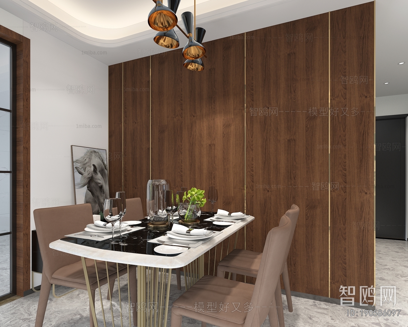 New Chinese Style Dining Room