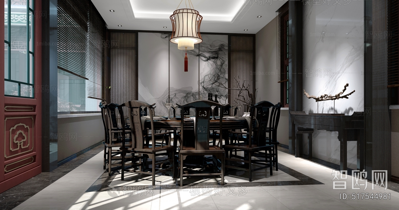 New Chinese Style Dining Room