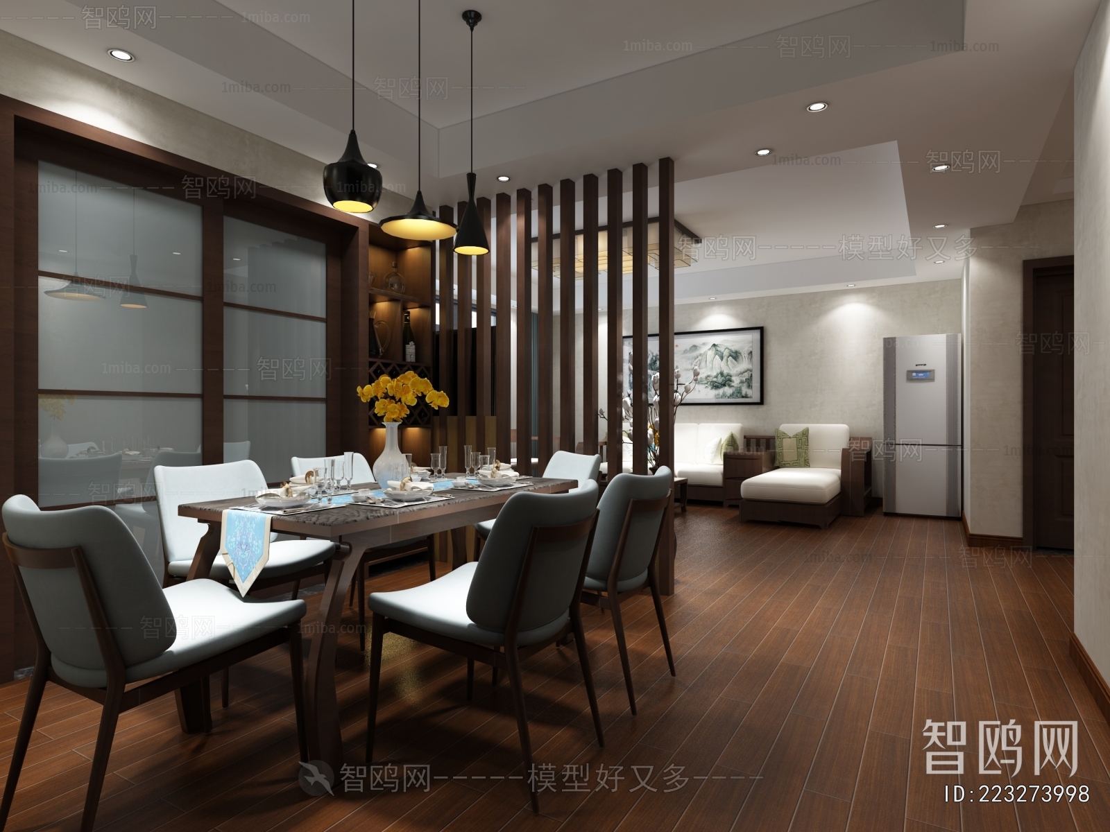 New Chinese Style Dining Room