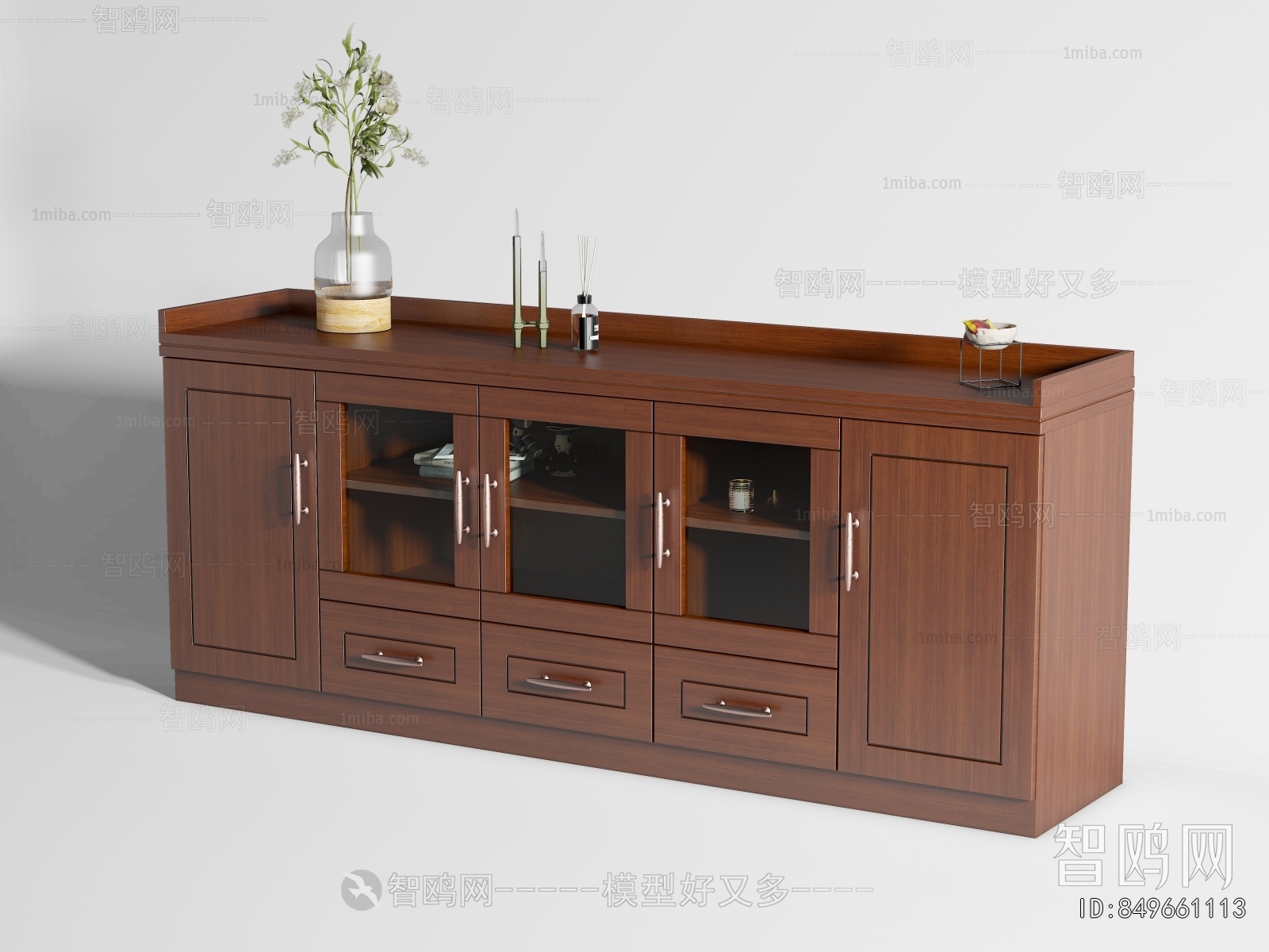 New Chinese Style Side Cabinet