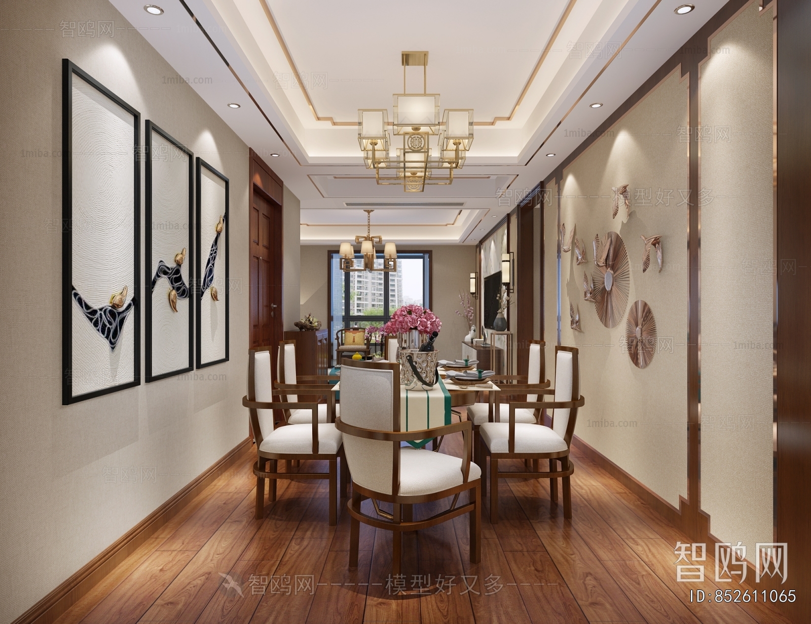 New Chinese Style Dining Room