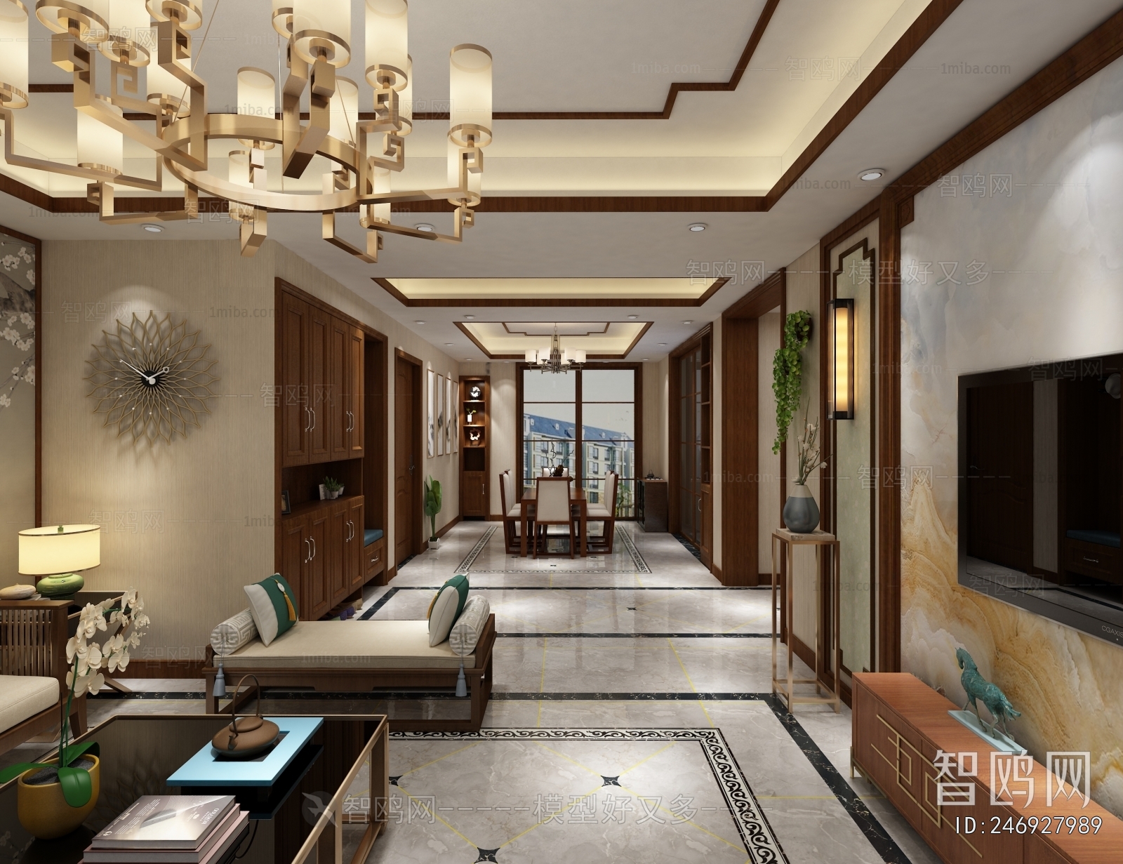 New Chinese Style Hallway