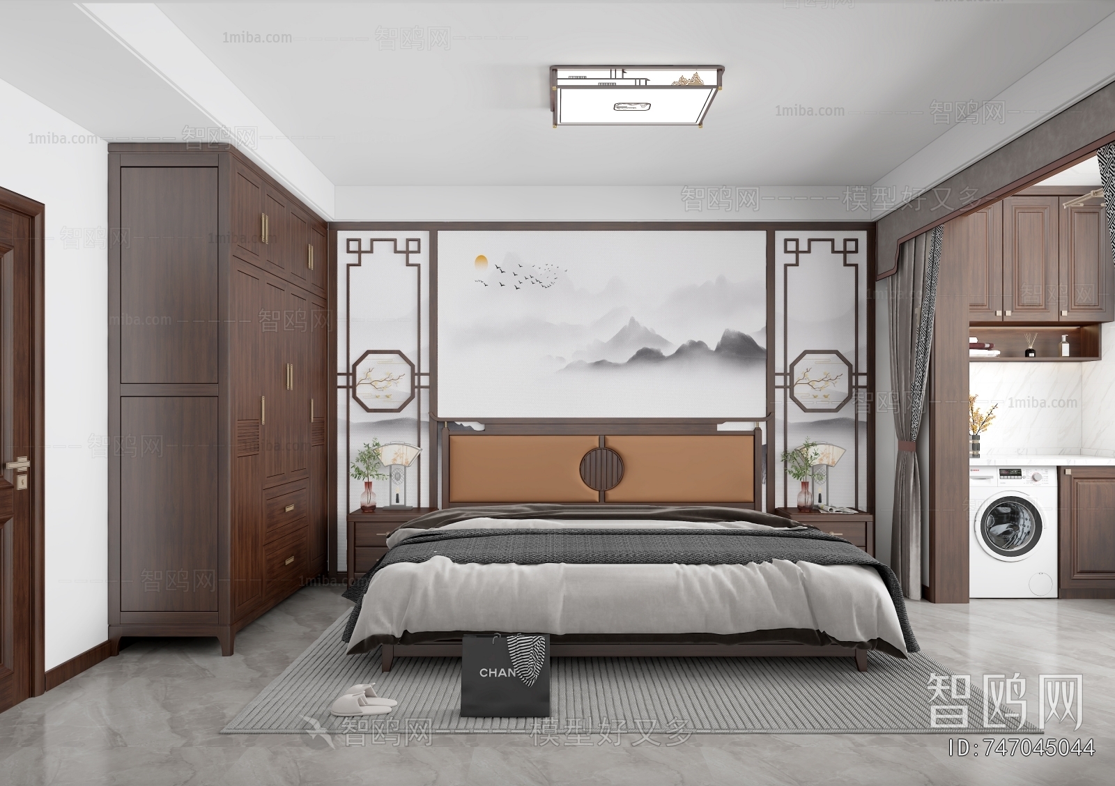 New Chinese Style Bedroom