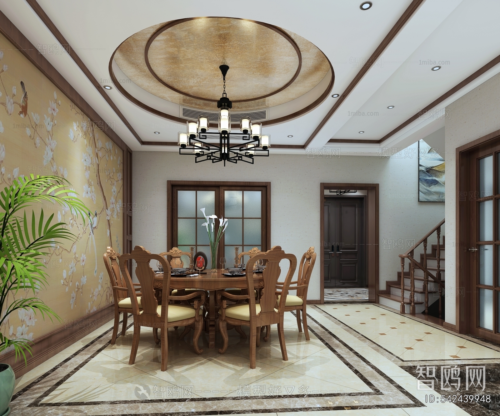 New Chinese Style Dining Room