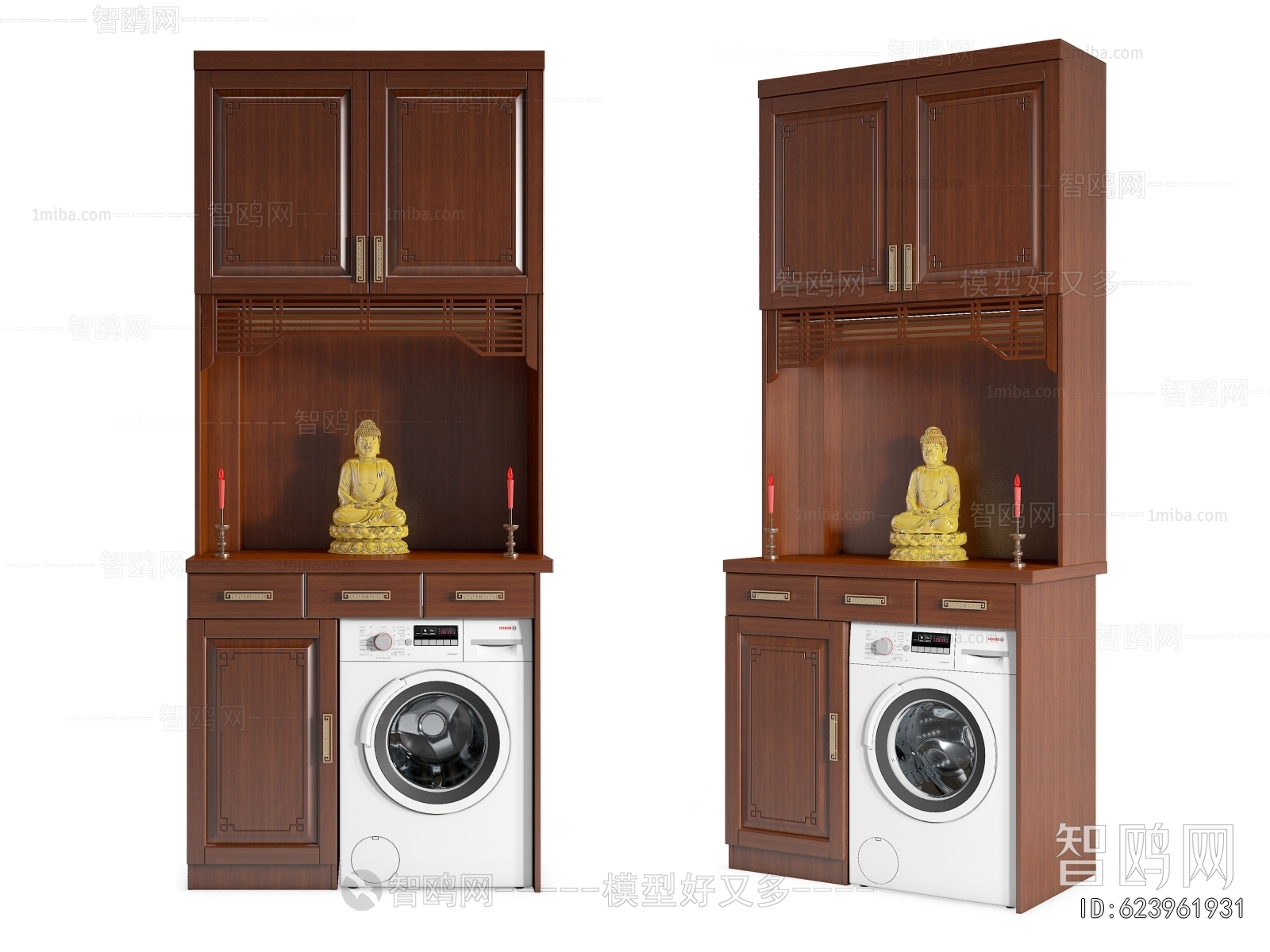 New Chinese Style Laundry Cabinet