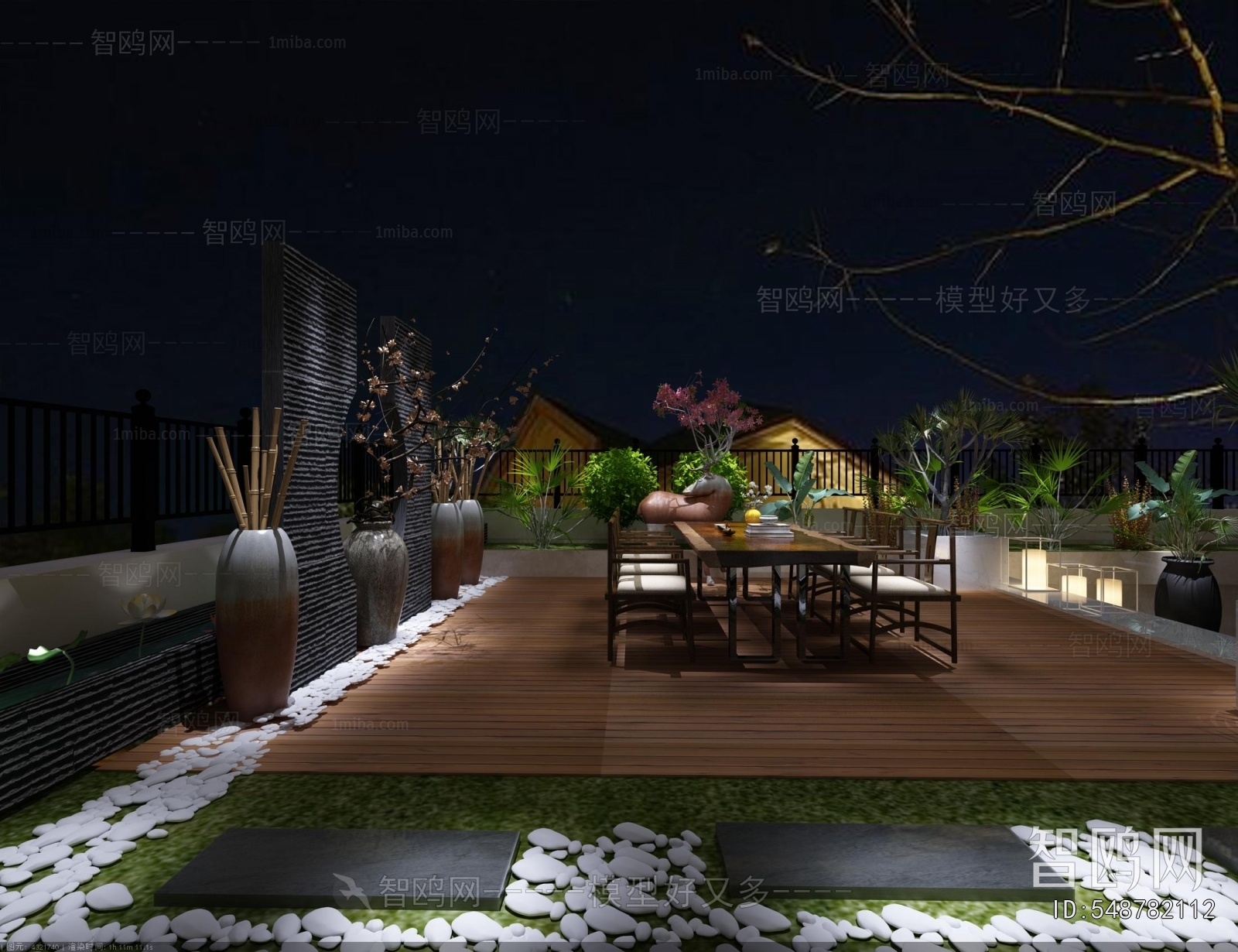 New Chinese Style Courtyard/landscape