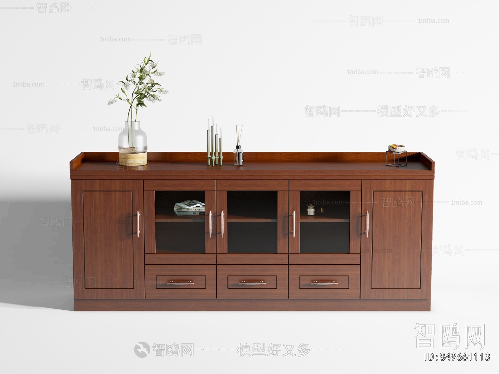 New Chinese Style Side Cabinet