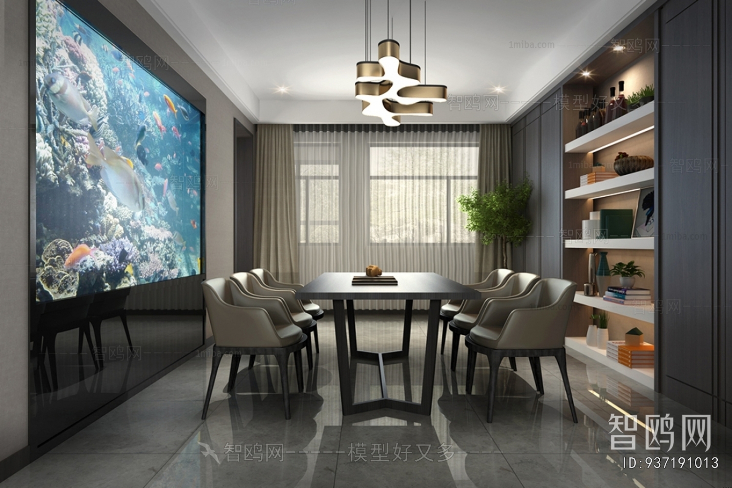 New Chinese Style Dining Room