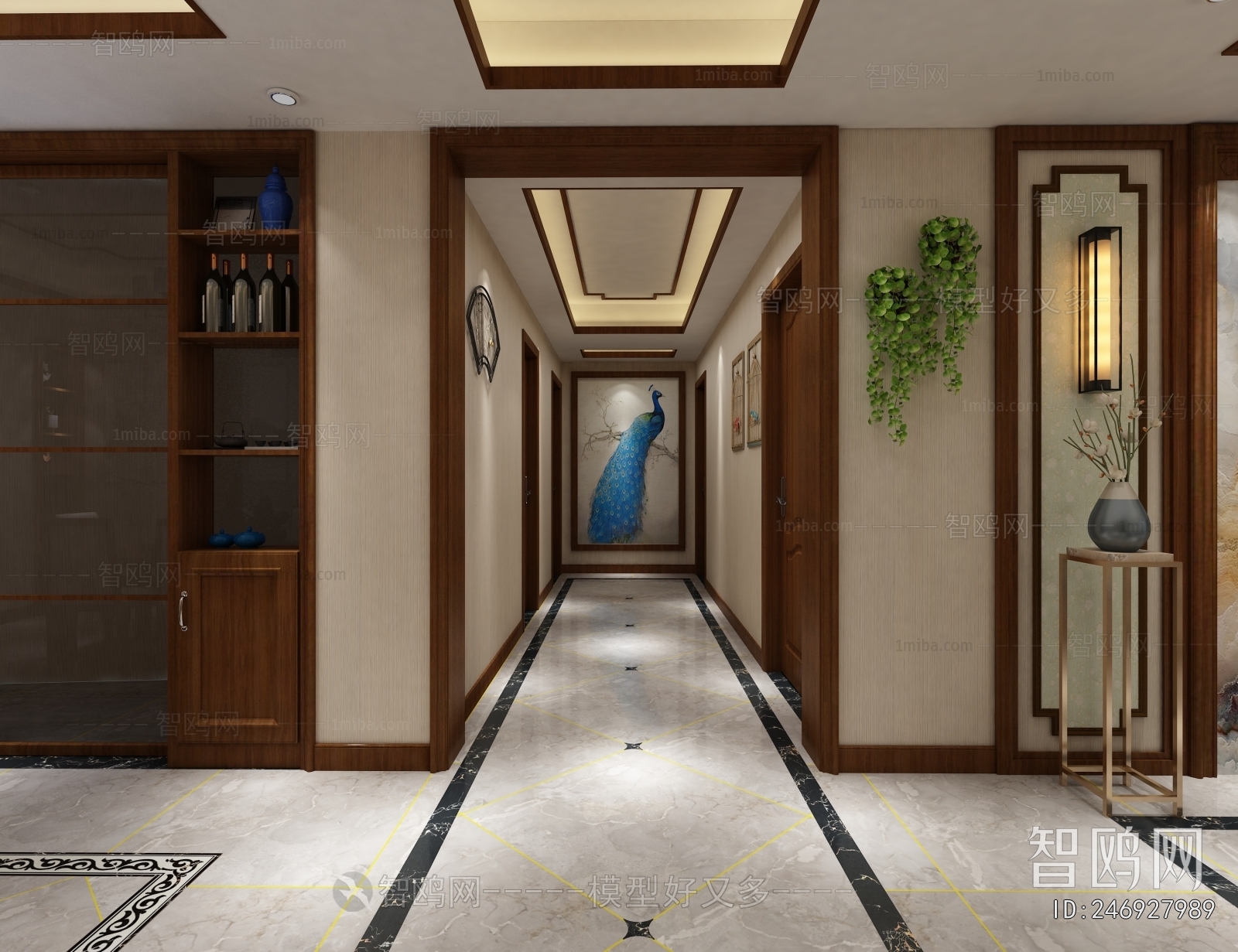 New Chinese Style Hallway