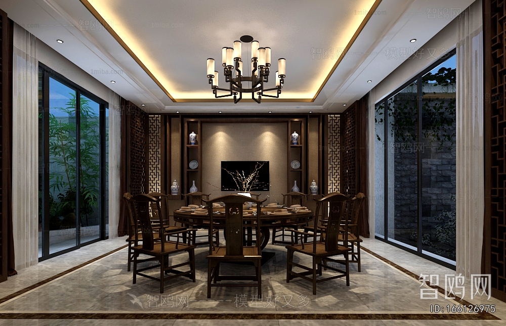 New Chinese Style Dining Room