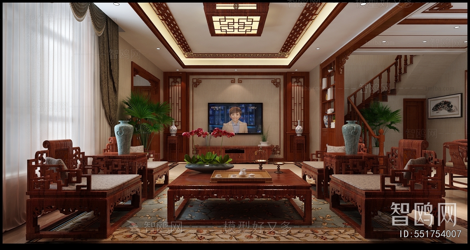 Chinese Style A Living Room