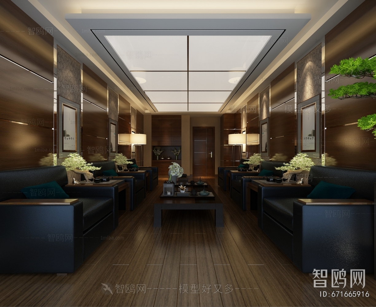 New Chinese Style Reception Room