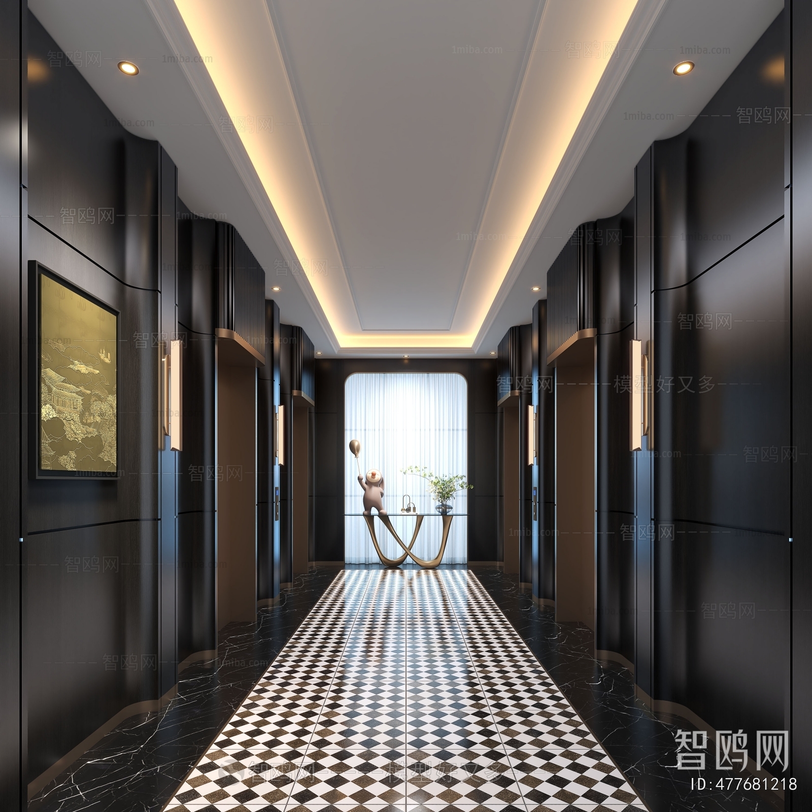 New Chinese Style Corridor/elevator Hall