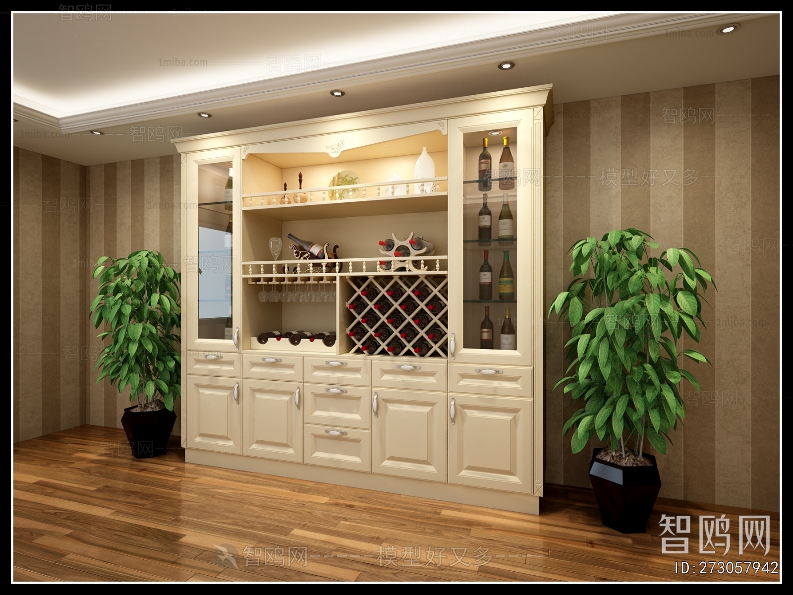 European Style Wine Cabinet