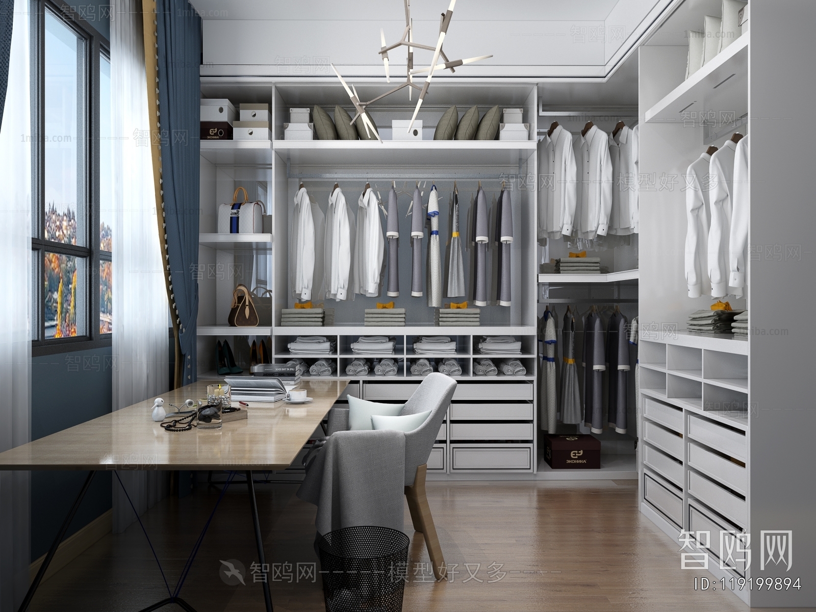 Modern Clothes Storage Area