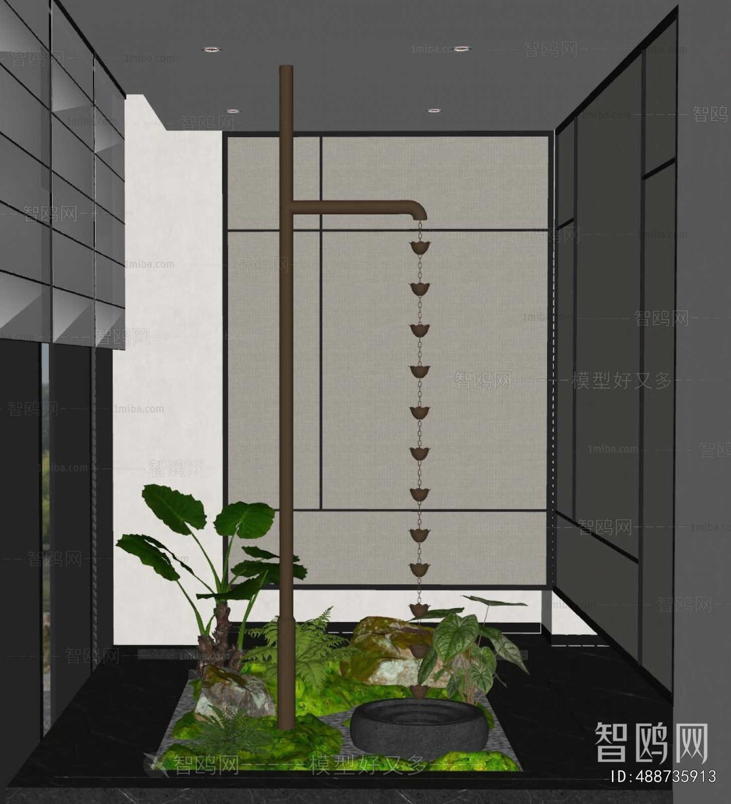 New Chinese Style Plant Landscaping