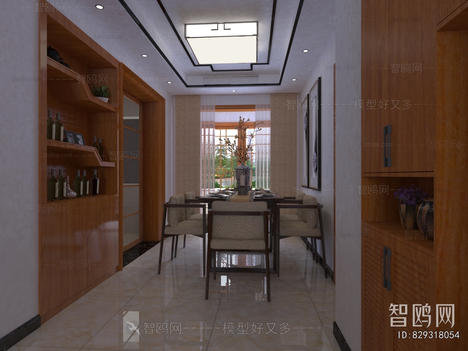 New Chinese Style Hallway