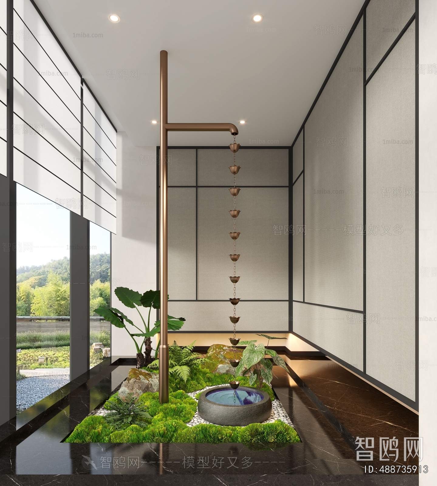 New Chinese Style Plant Landscaping