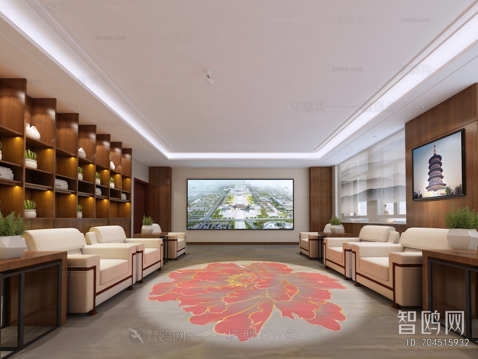 New Chinese Style Reception Room