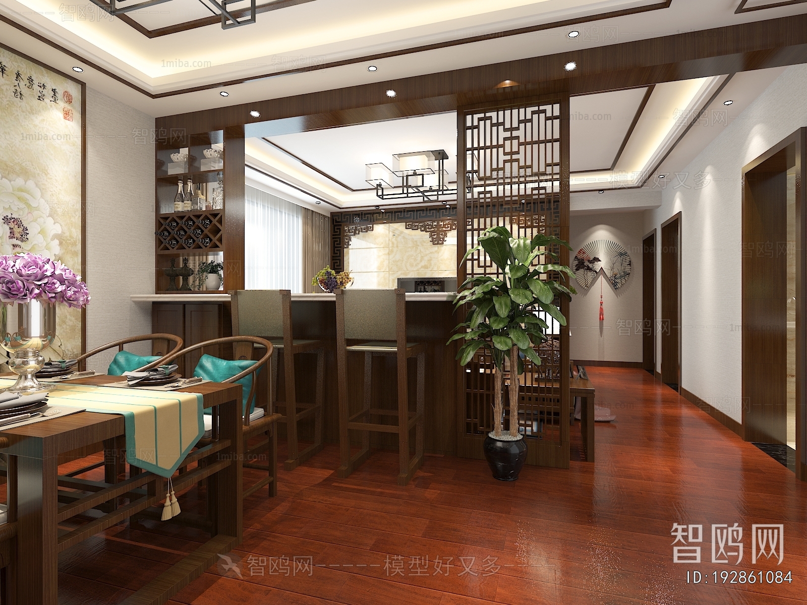 New Chinese Style Dining Room