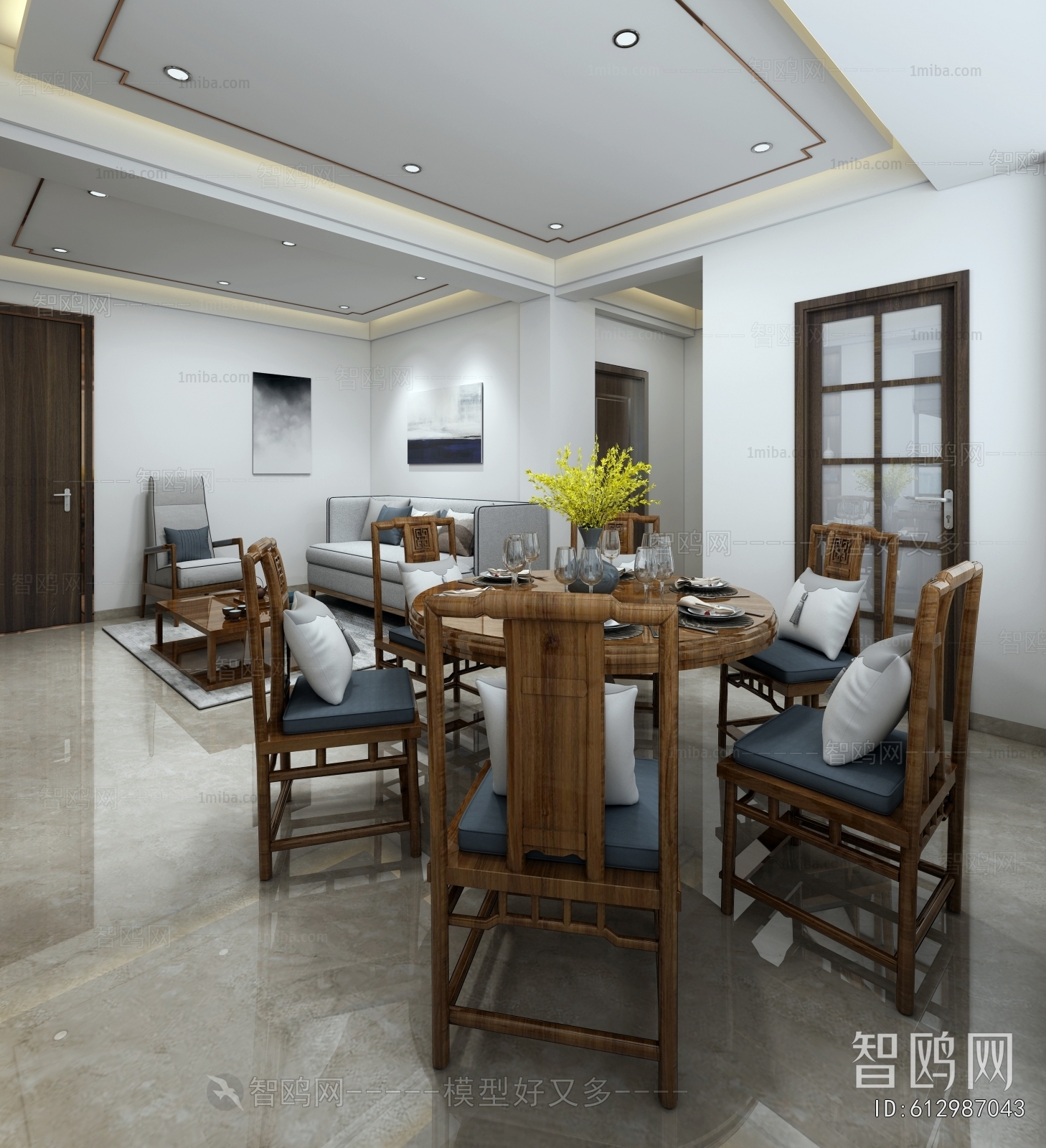 New Chinese Style Dining Room