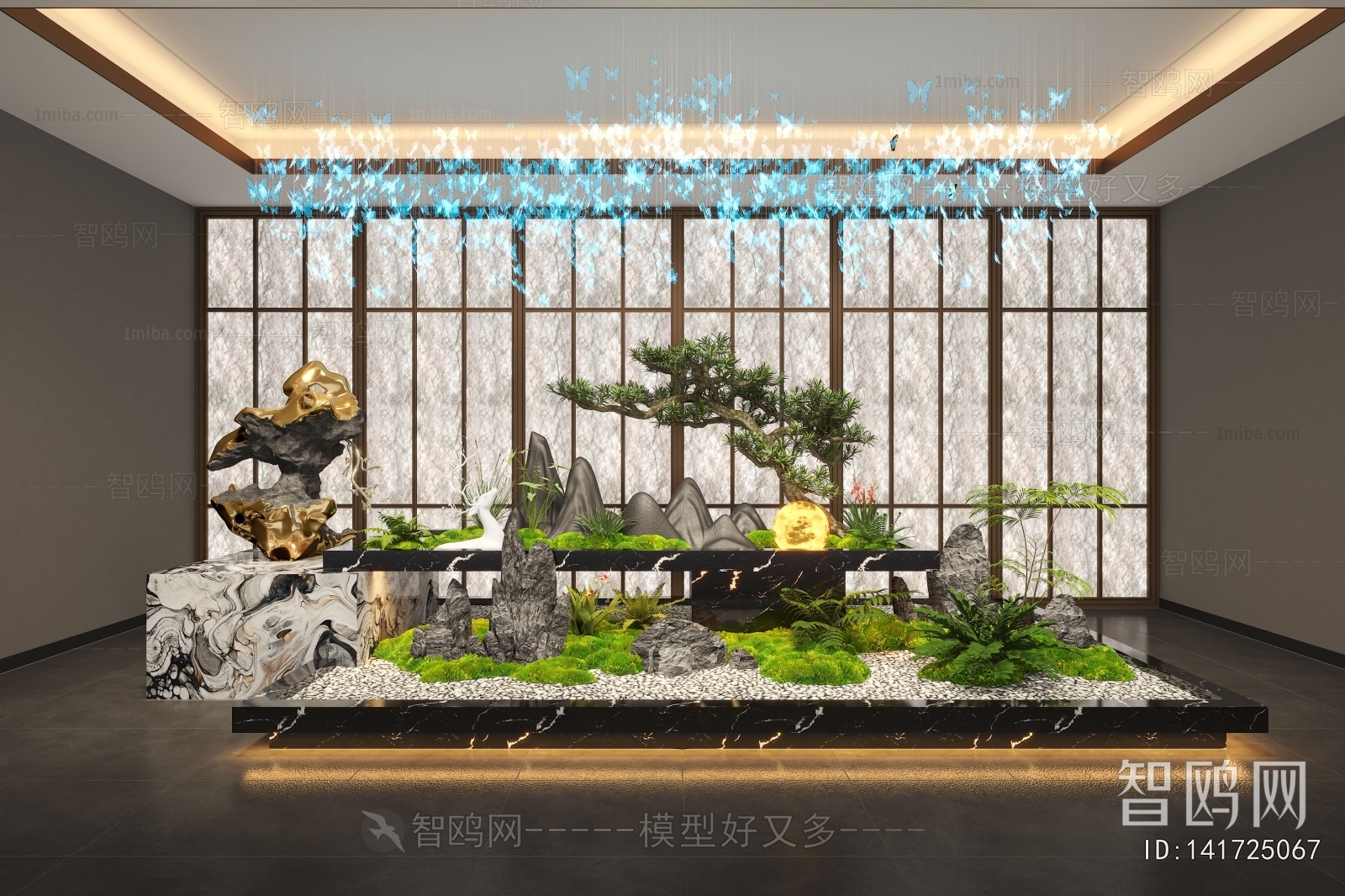 New Chinese Style Plant Landscaping