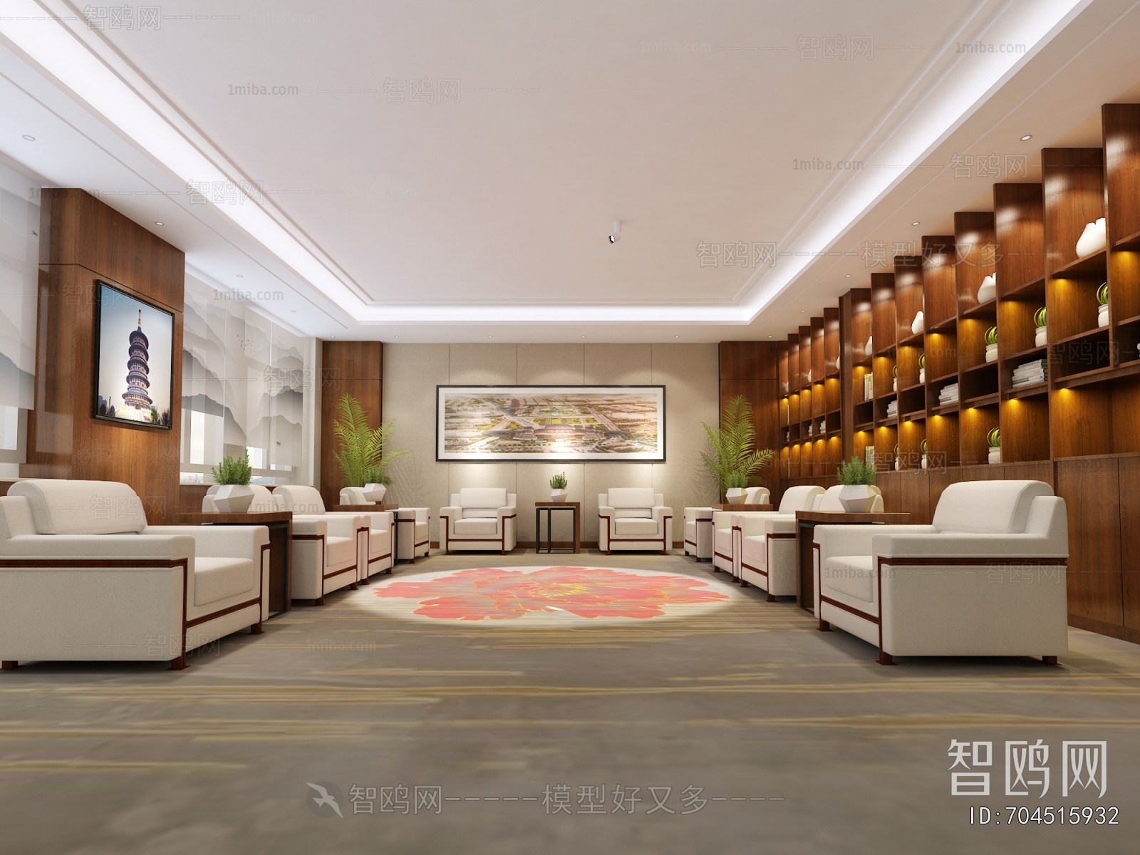 New Chinese Style Reception Room