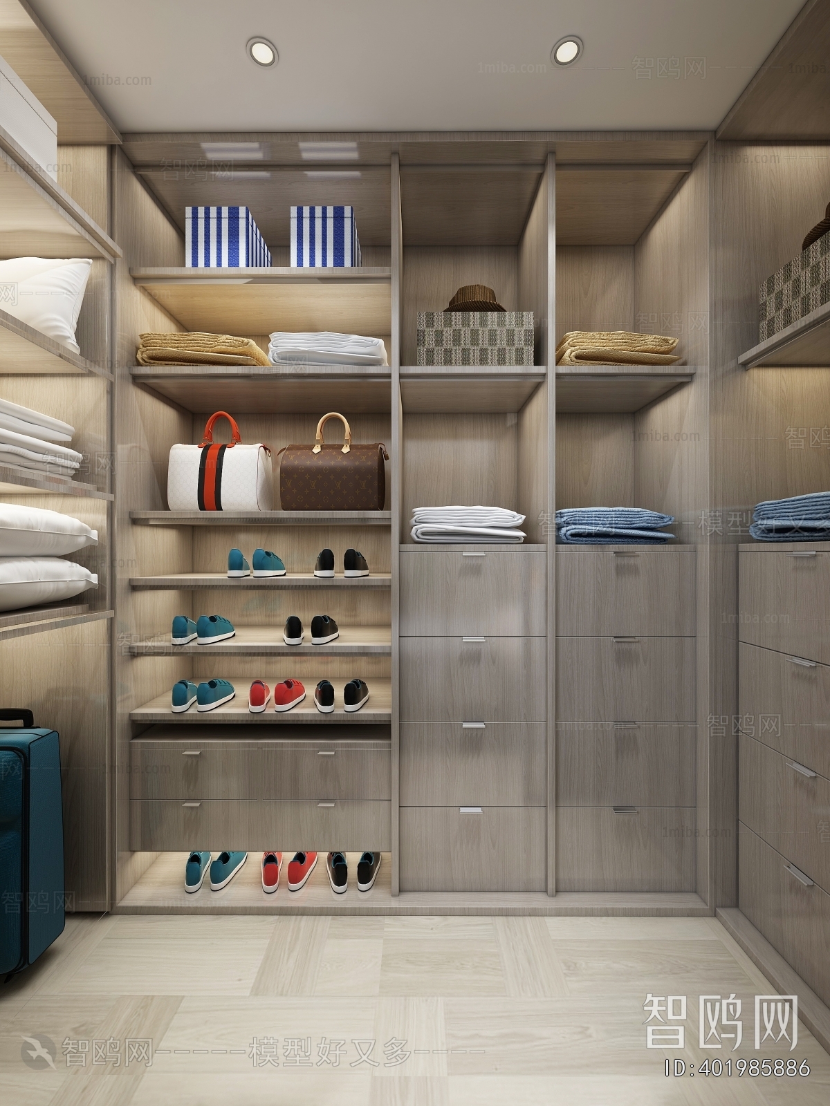 Modern Clothes Storage Area