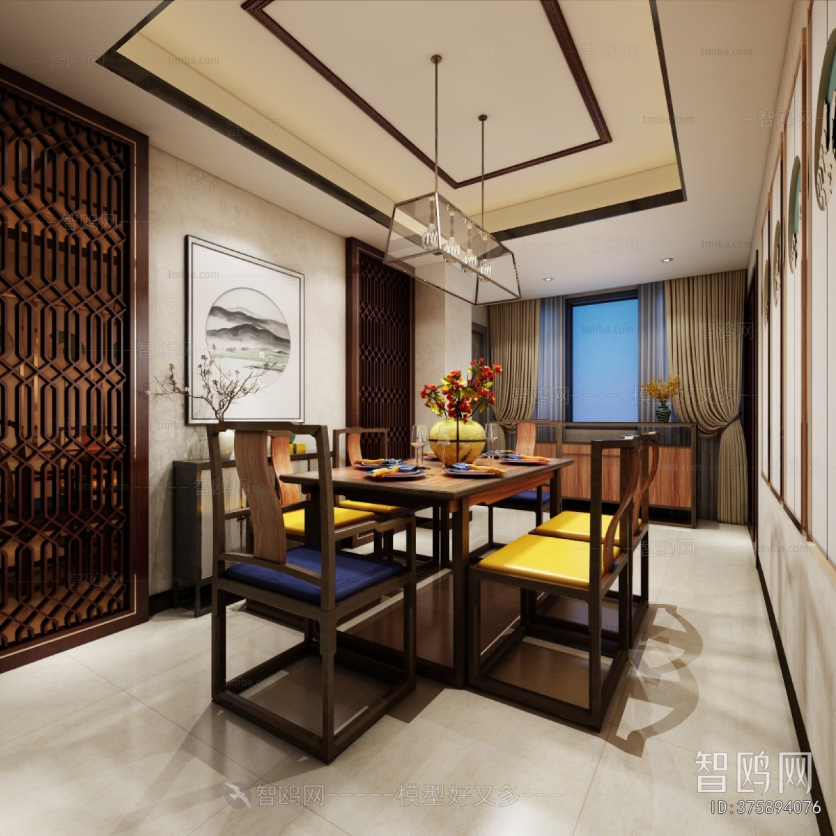 New Chinese Style Dining Room