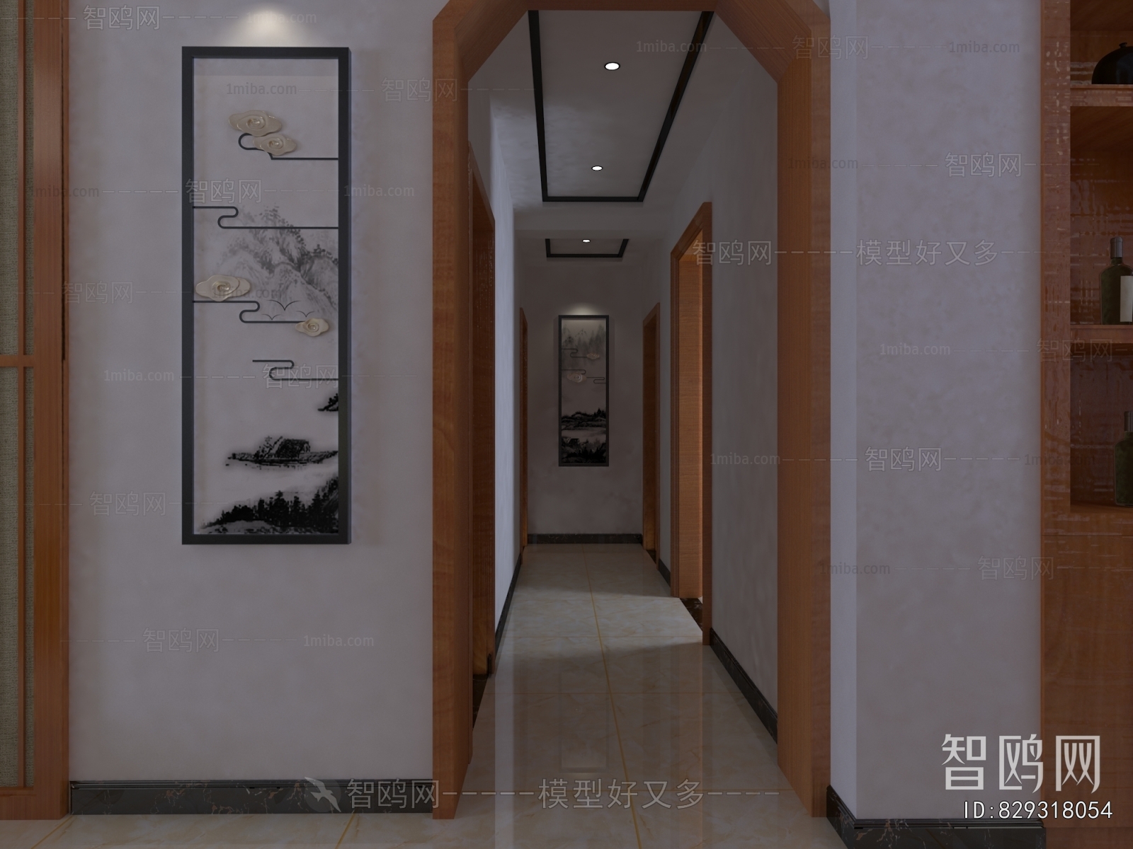 New Chinese Style Hallway