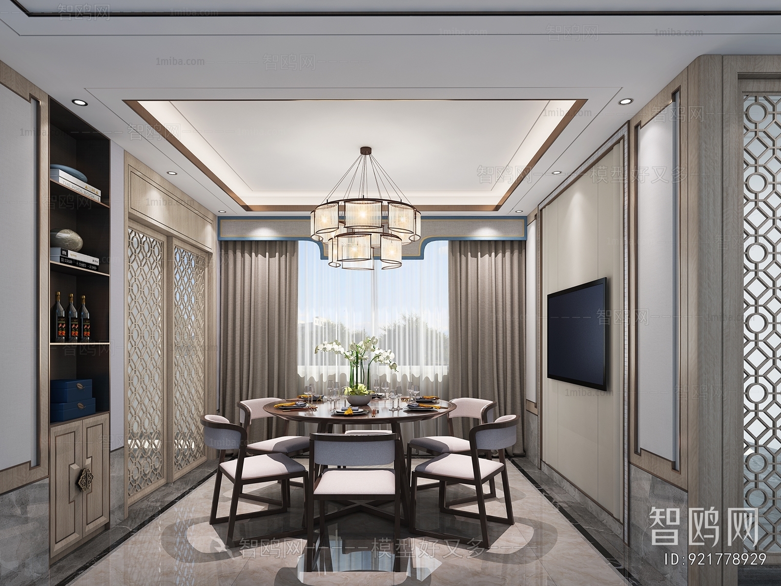 New Chinese Style Dining Room