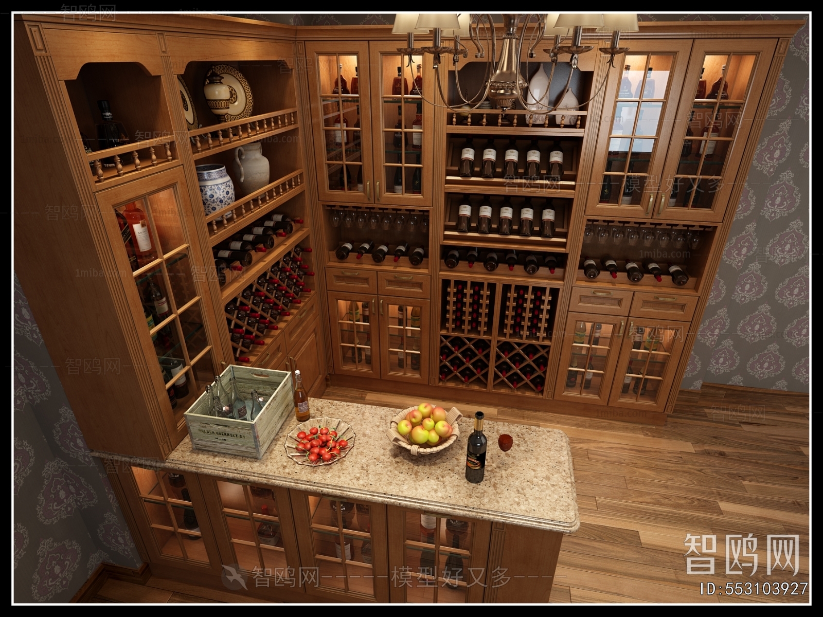 European Style Wine Cabinet