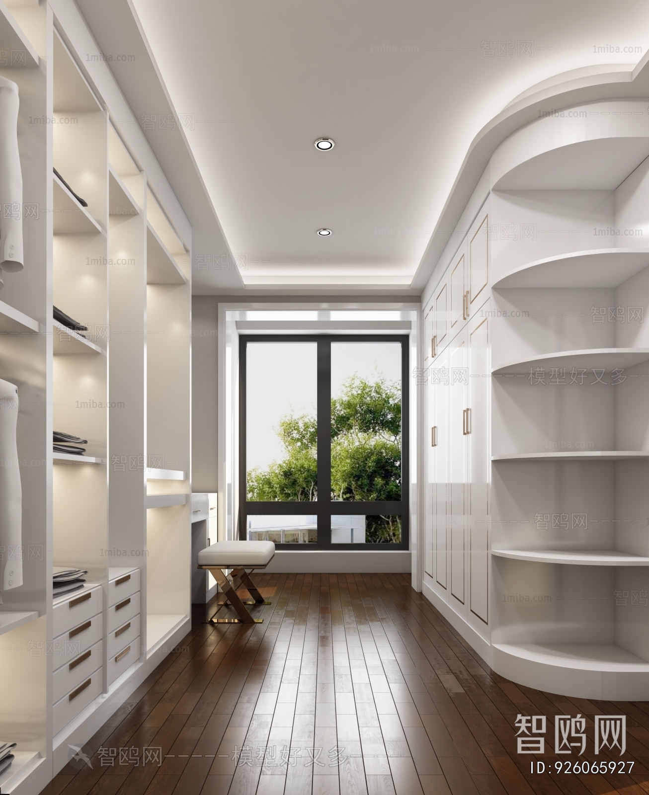 Modern Clothes Storage Area