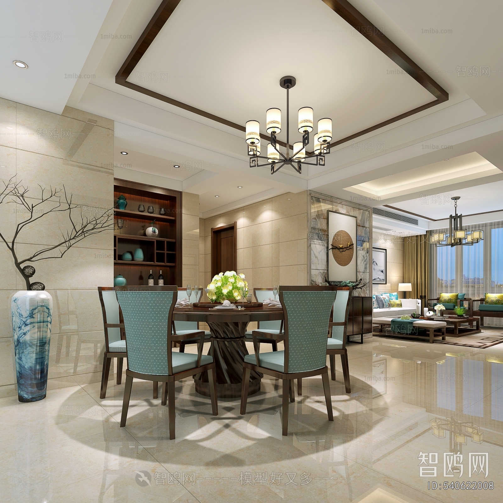 New Chinese Style Dining Room