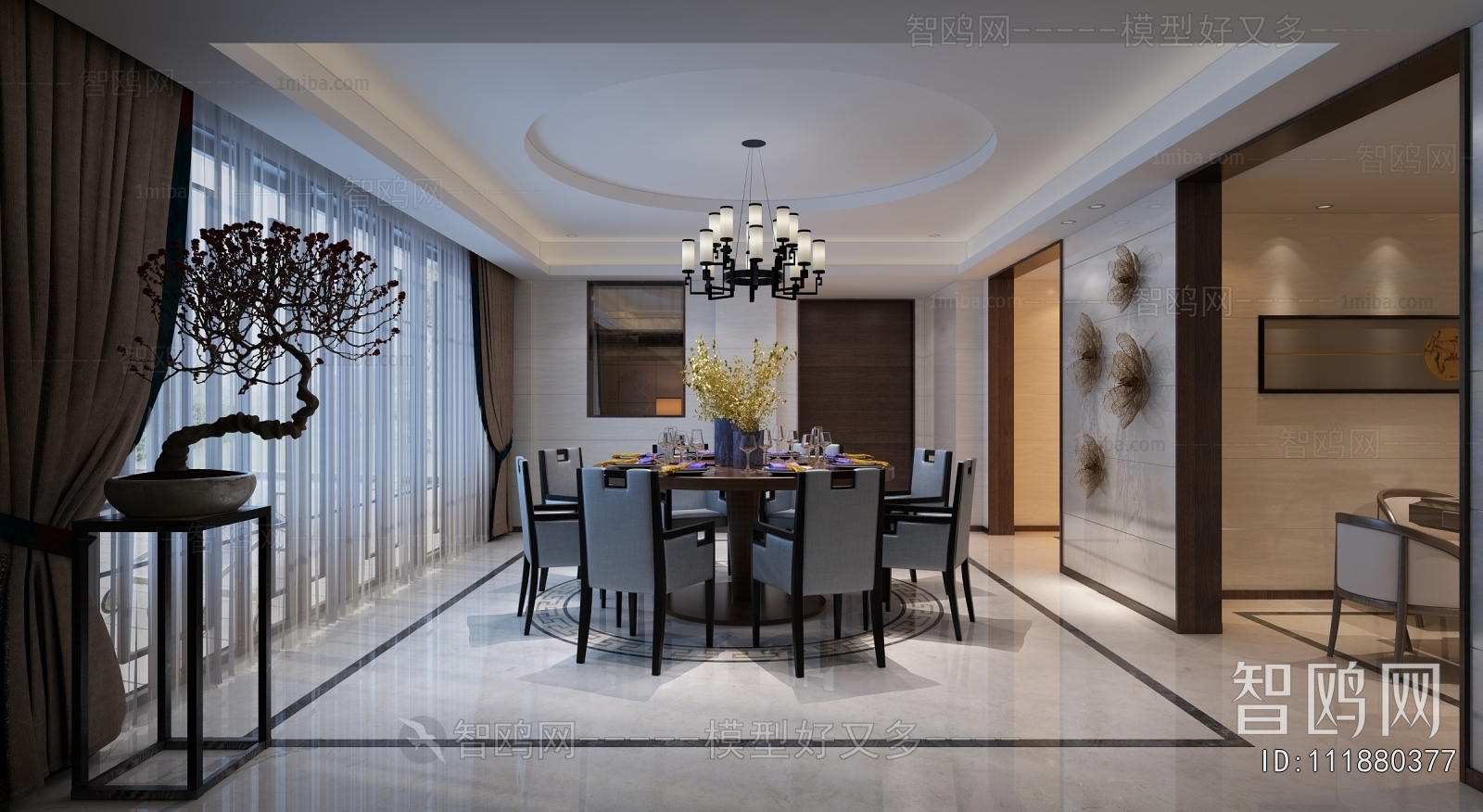 New Chinese Style Dining Room