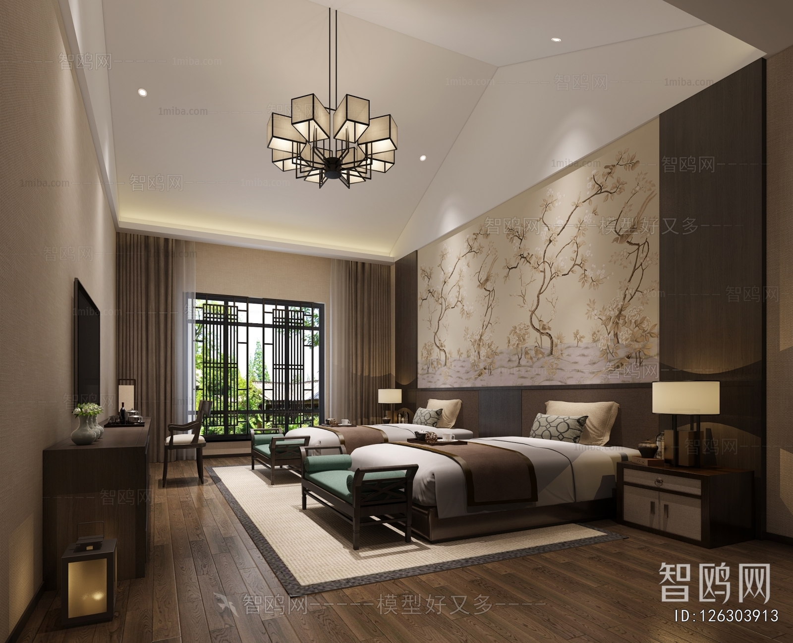 New Chinese Style Guest Room