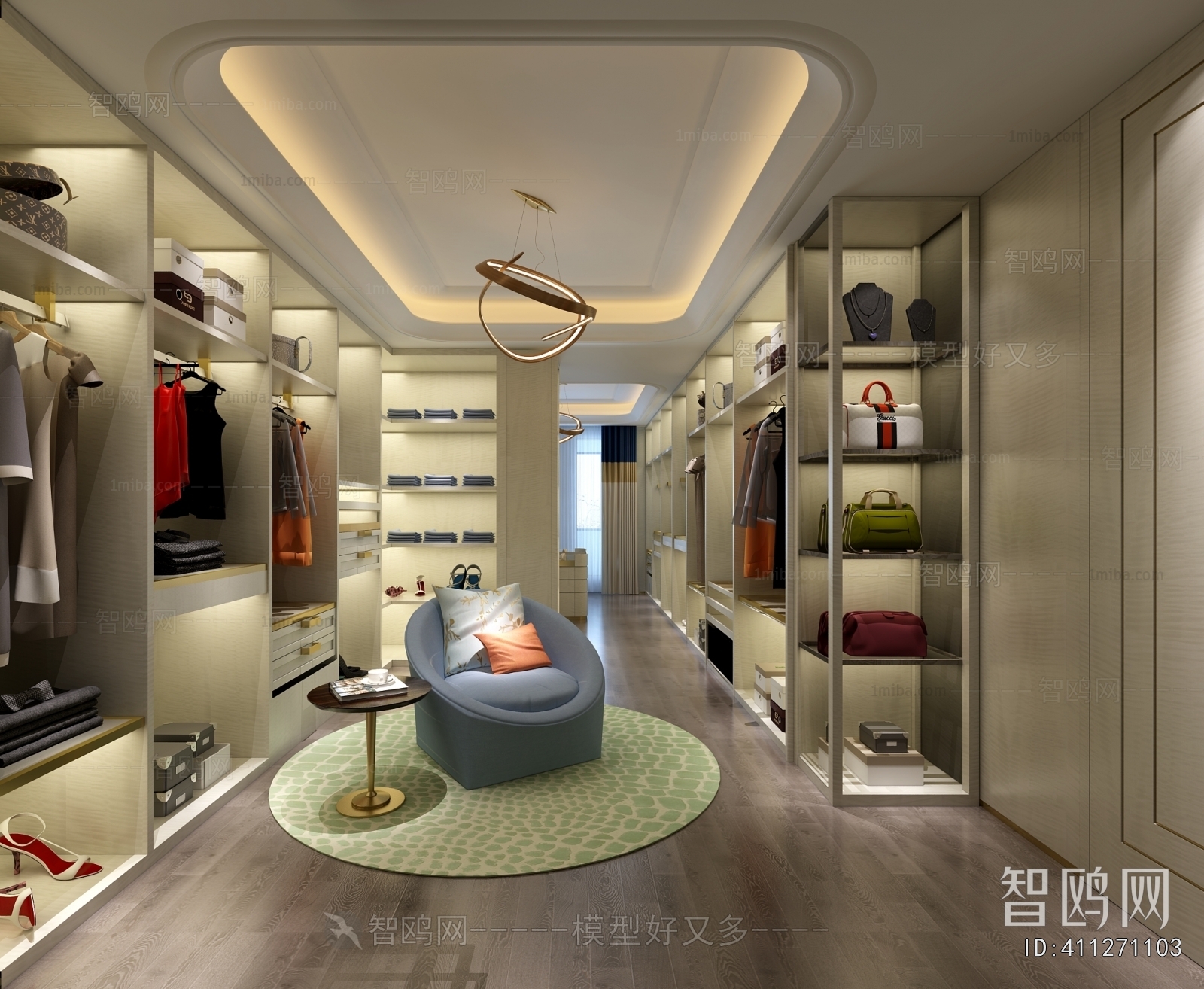 Modern Clothes Storage Area