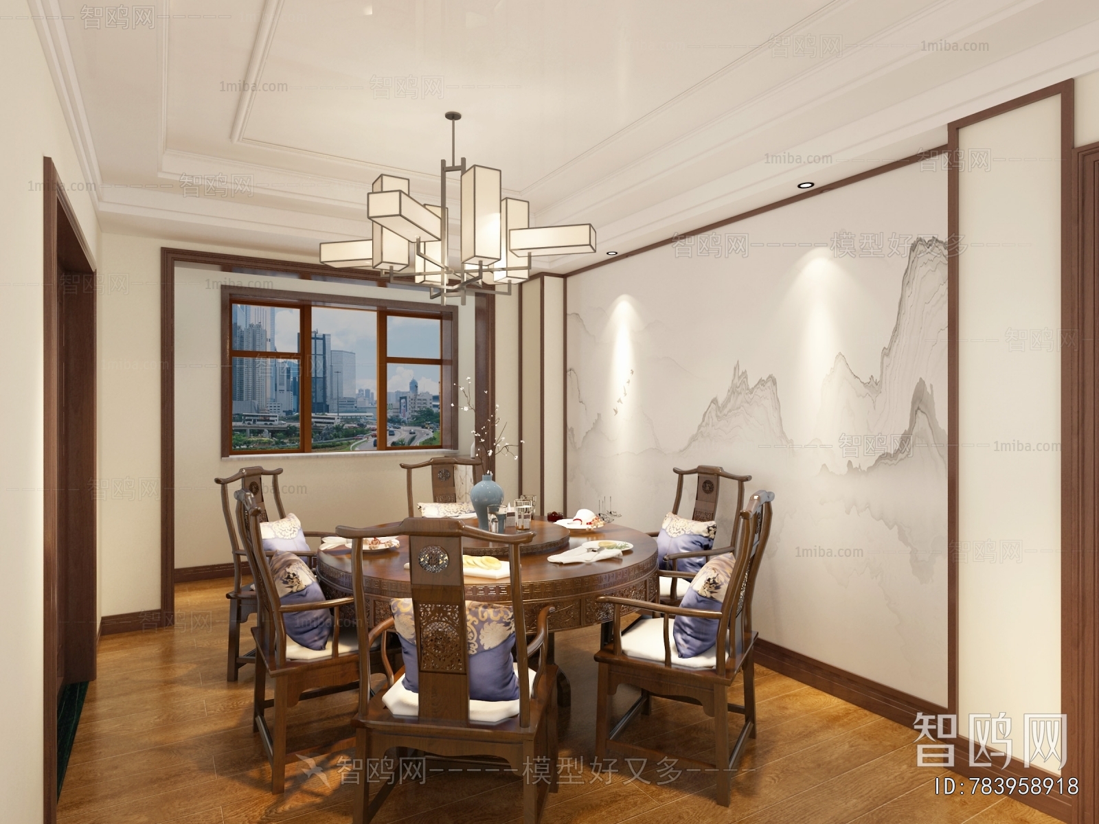 New Chinese Style Dining Room