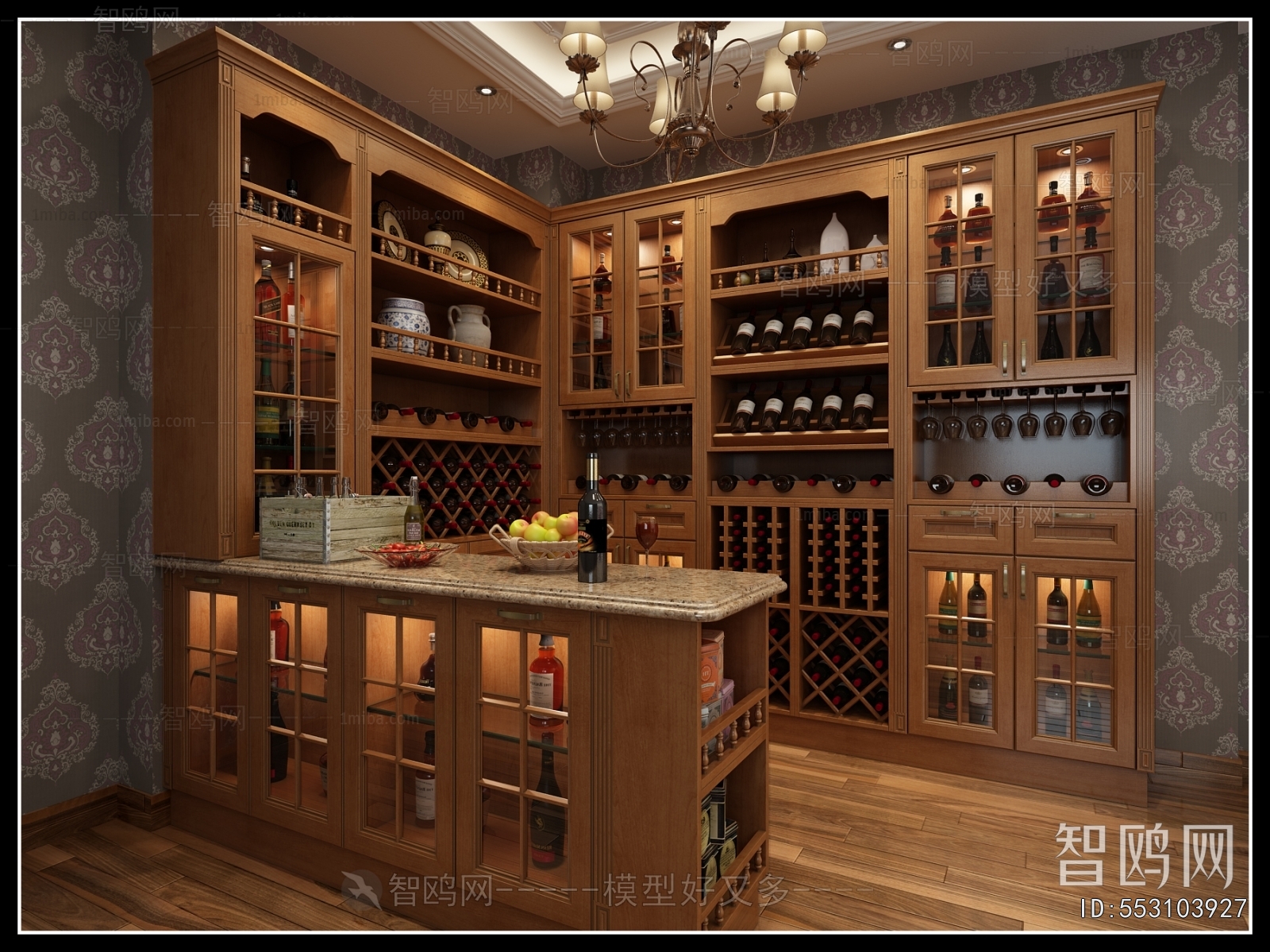 European Style Wine Cabinet