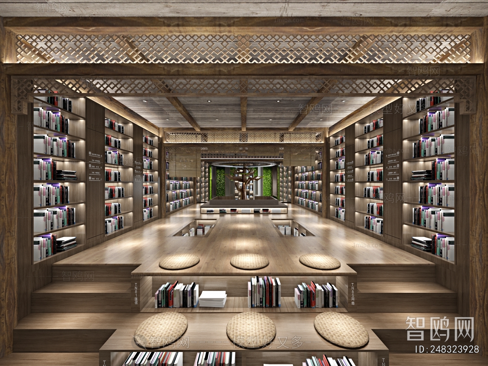 New Chinese Style Library