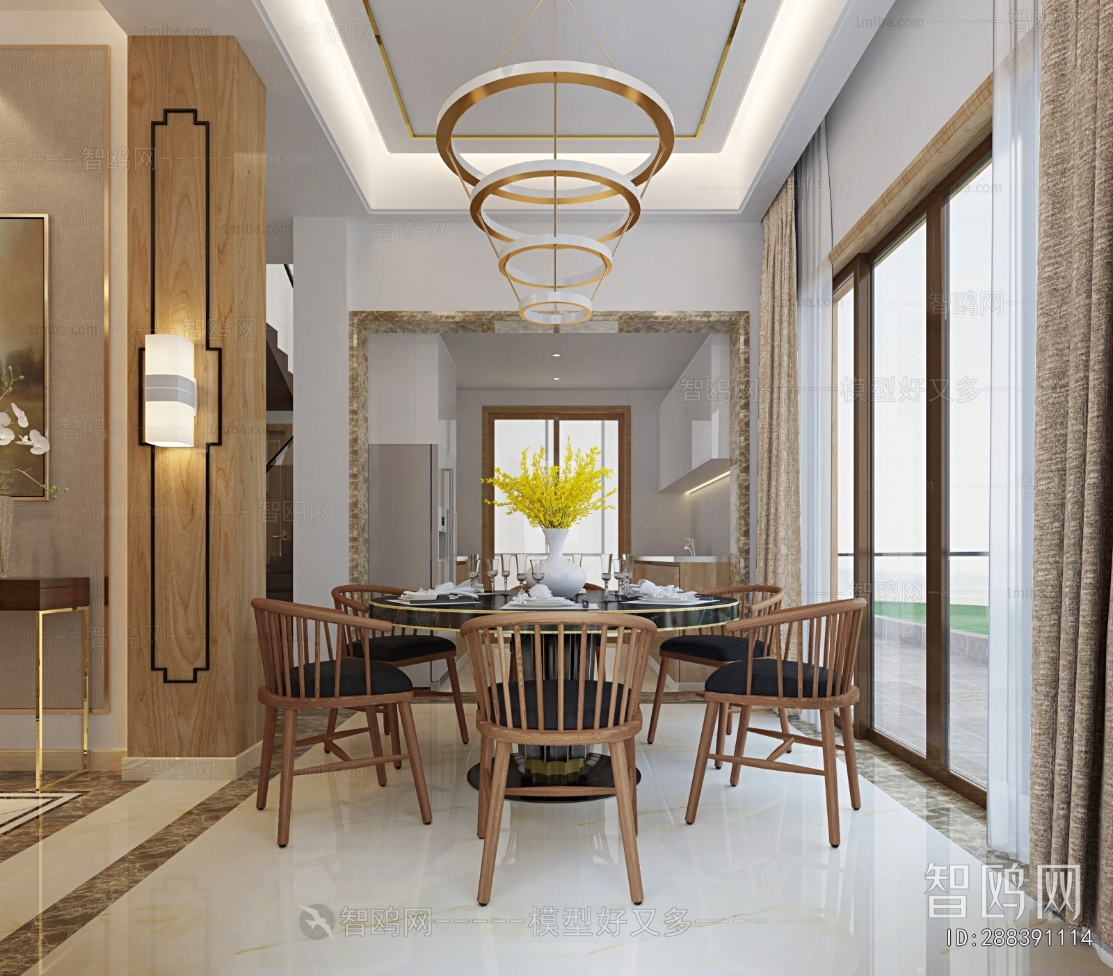 New Chinese Style Dining Room