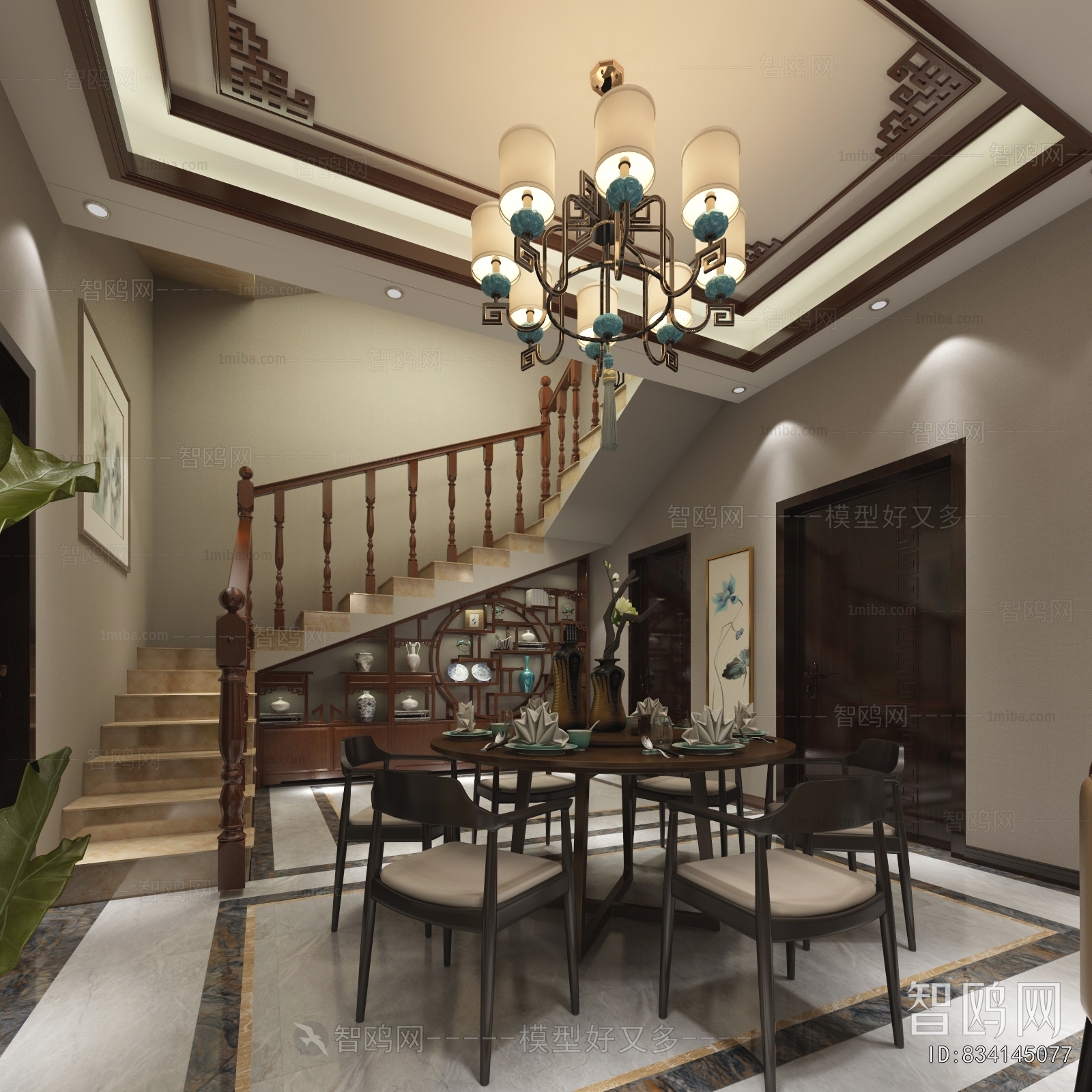 New Chinese Style Dining Room