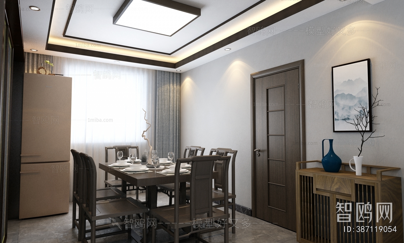 New Chinese Style Dining Room