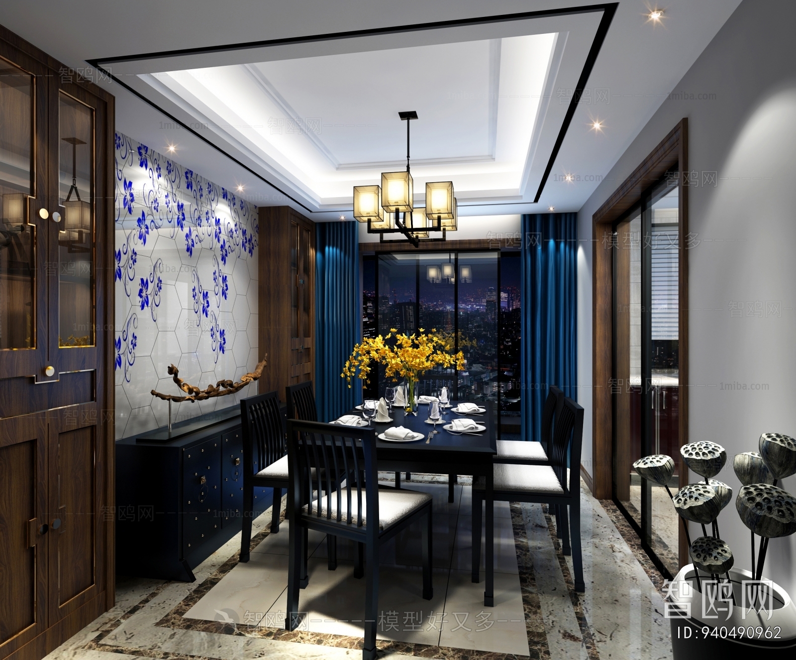 New Chinese Style Dining Room