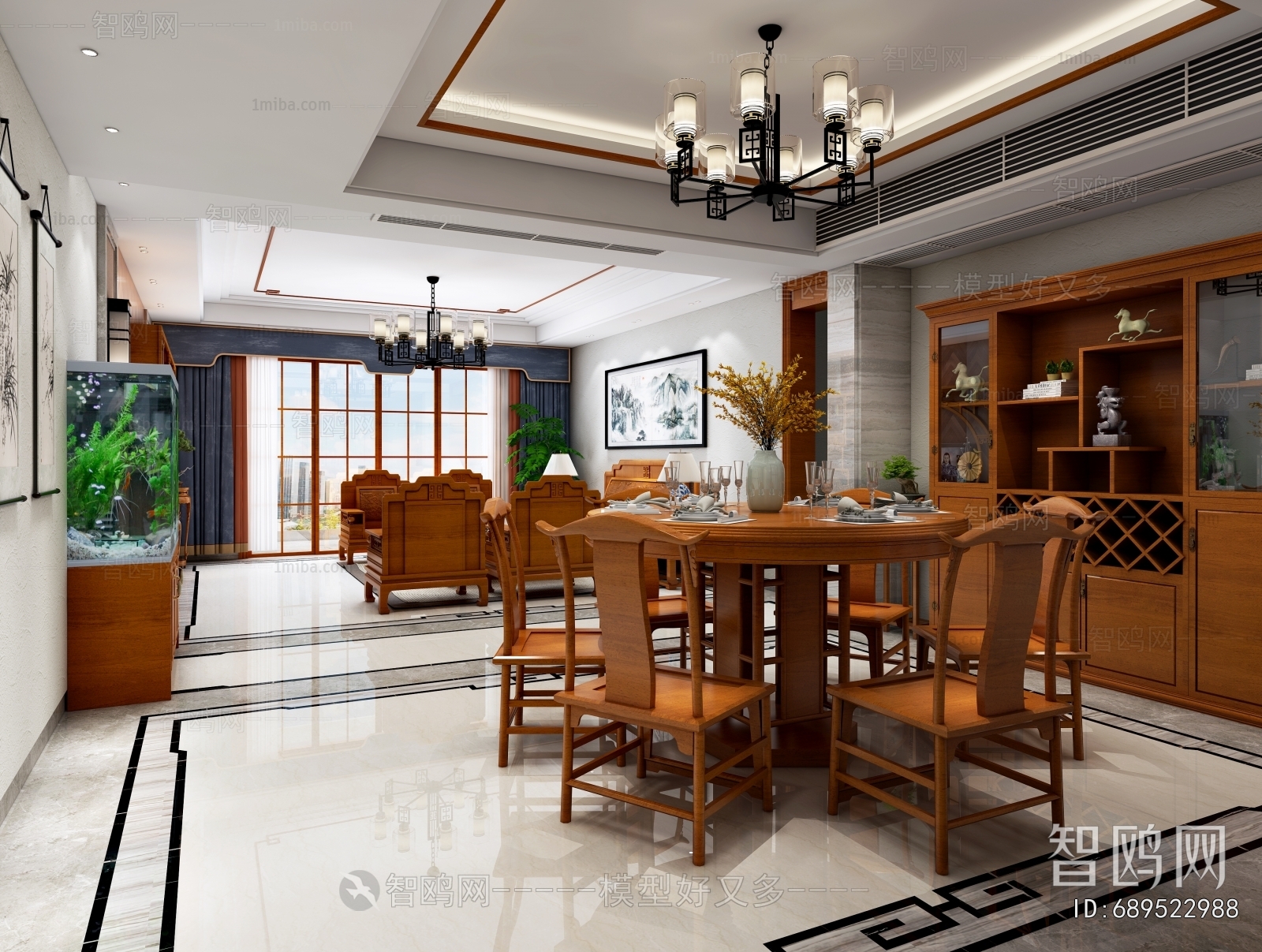 Chinese Style Dining Room