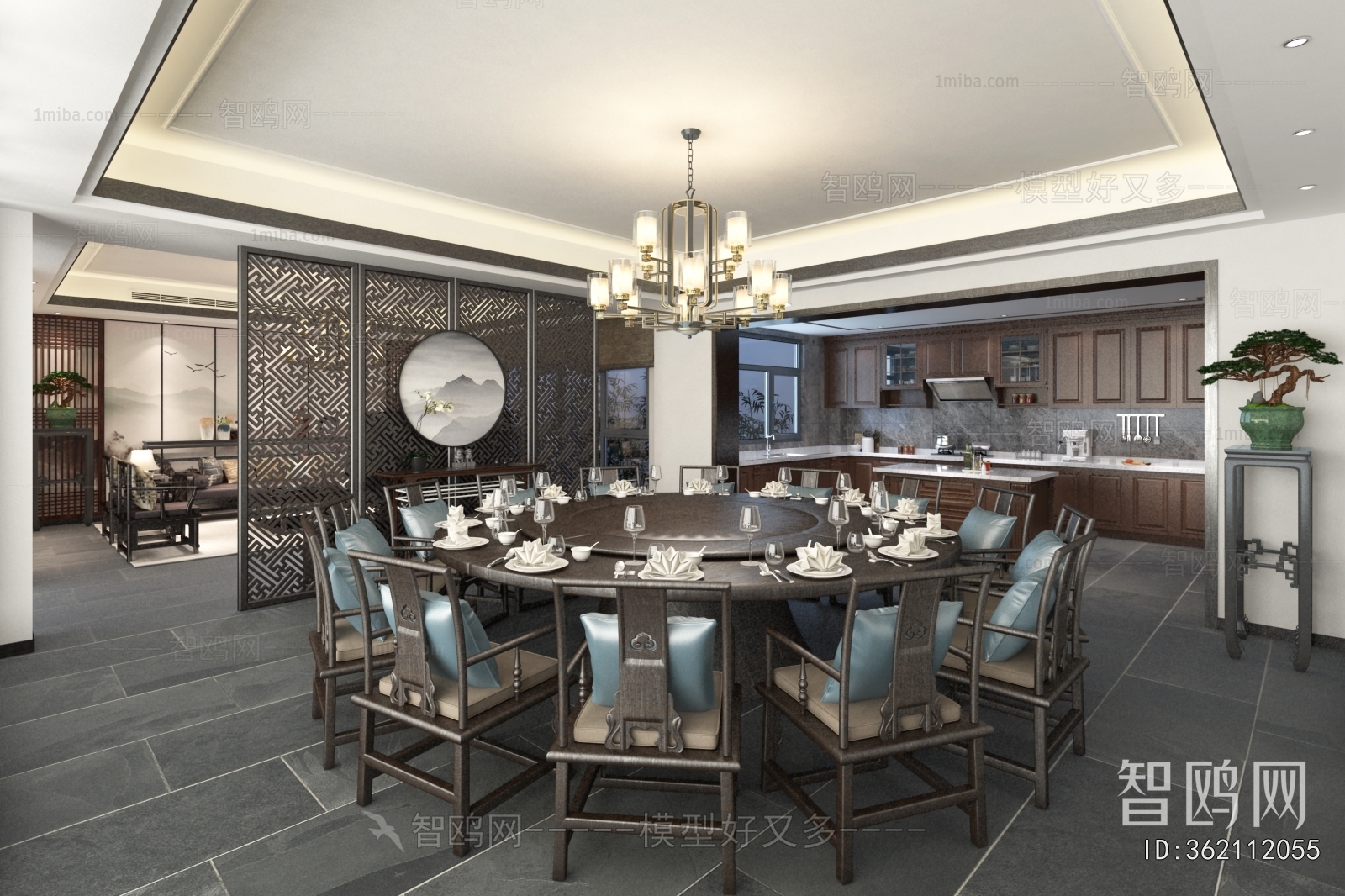 New Chinese Style Dining Room