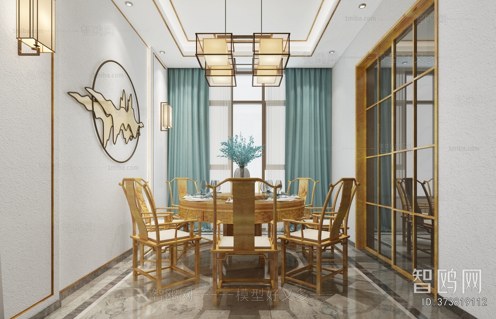 New Chinese Style Dining Room